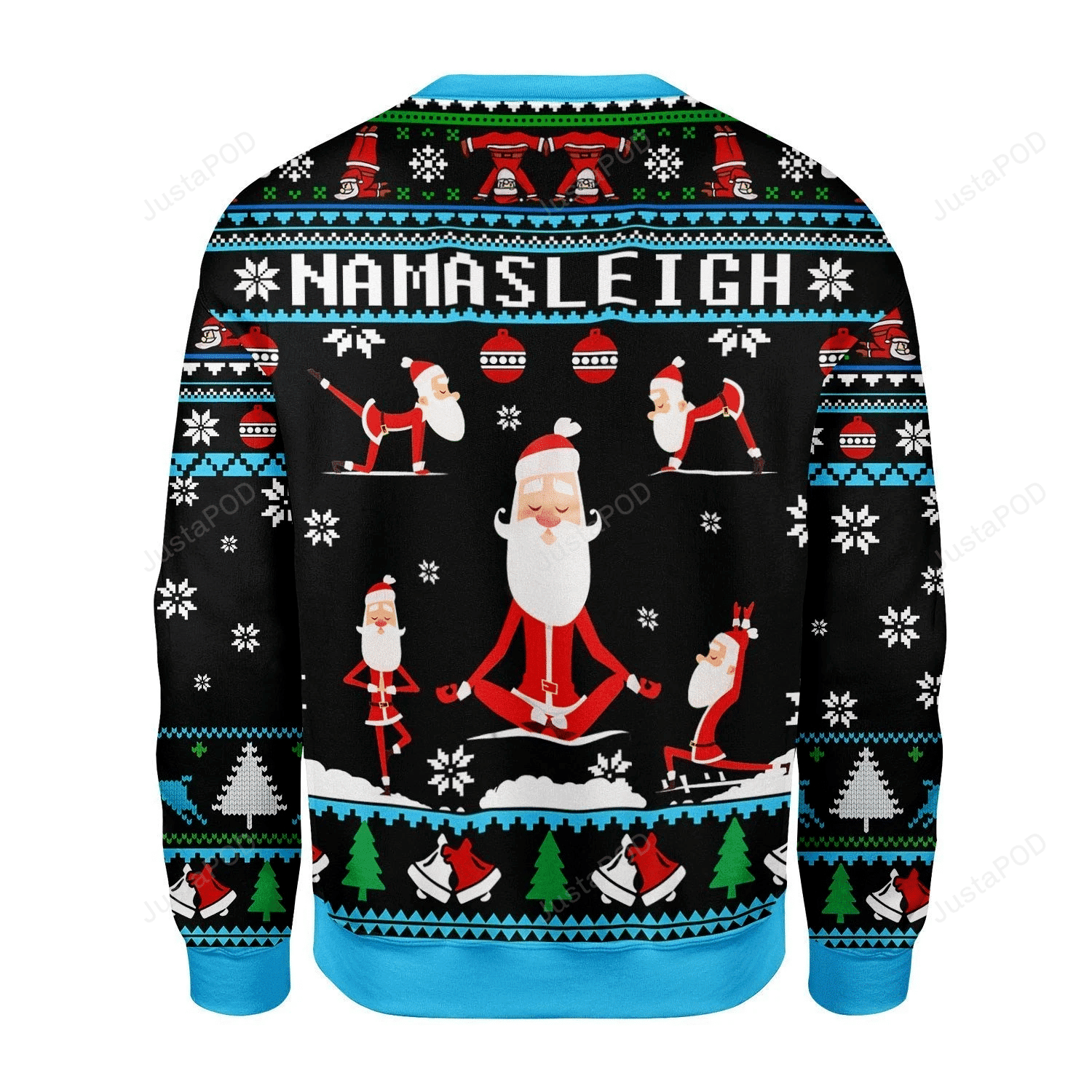 Merry Christmas Gearhomies Namasleigh Santa Ugly Christmas Sweater, Perfect Holiday Gift
