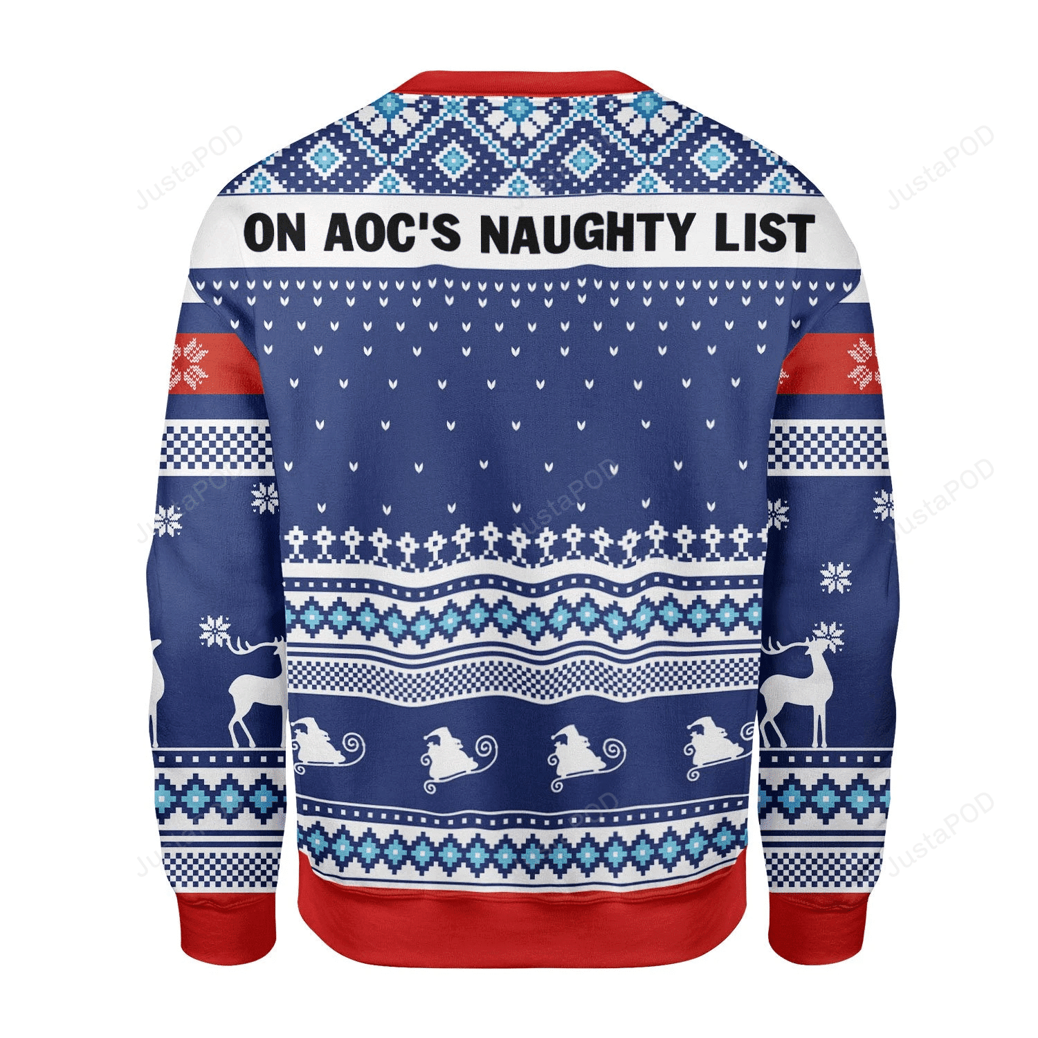 Merry Christmas Gearhomies On Aoc'S Naughty Ugly Christmas Sweater, Perfect Holiday Gift