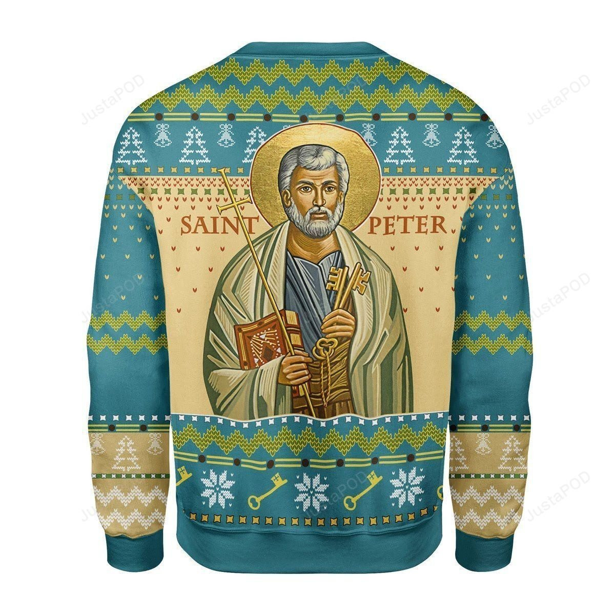 Merry Christmas Gearhomies Saint Peter Ugly Christmas Sweater, Perfect Holiday Gift