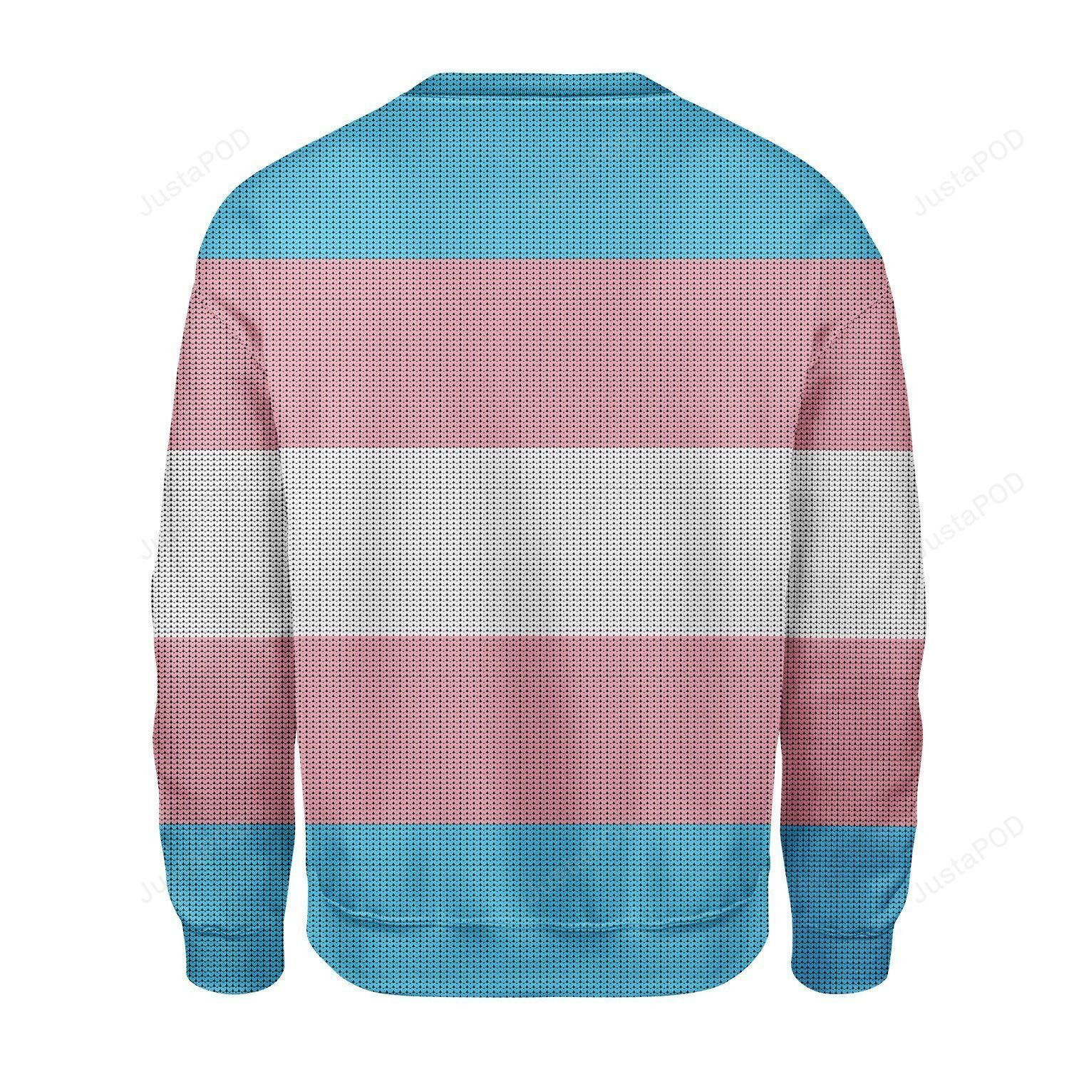 Merry Christmas Gearhomies Transgender Flag Ugly Christmas Sweater, Perfect Holiday Gift