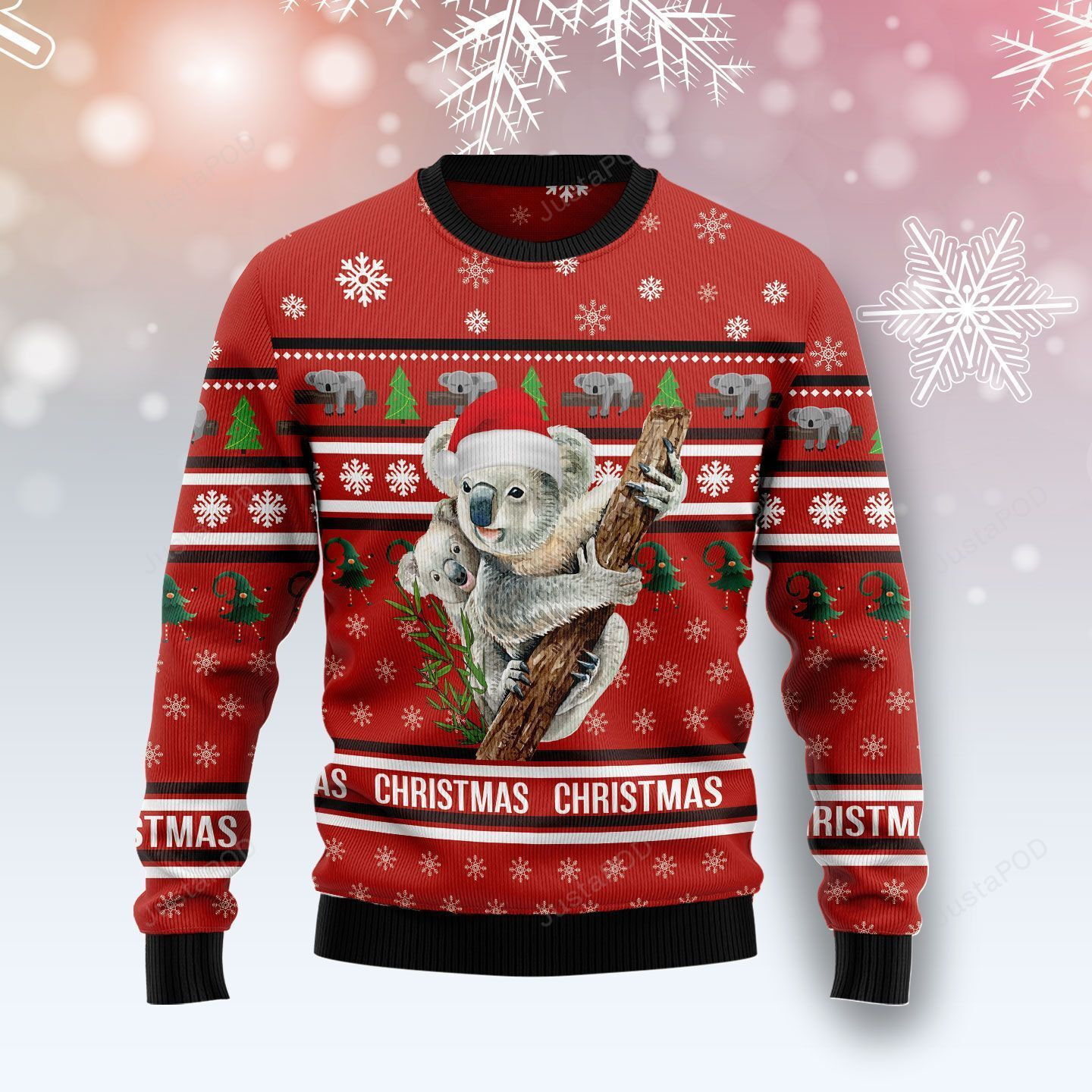Merry Christmas Koala Ugly Christmas Sweater, Perfect Holiday Gift