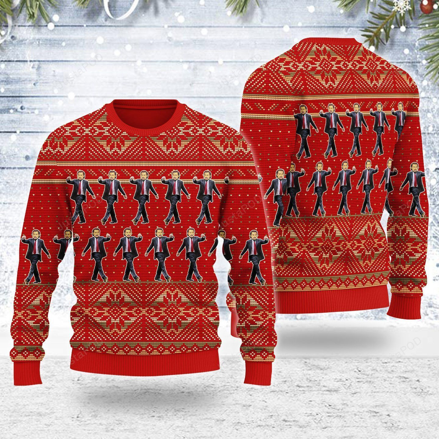 Merry Christmas Leonardo Ugly Christmas Sweater, Perfect Holiday Gift