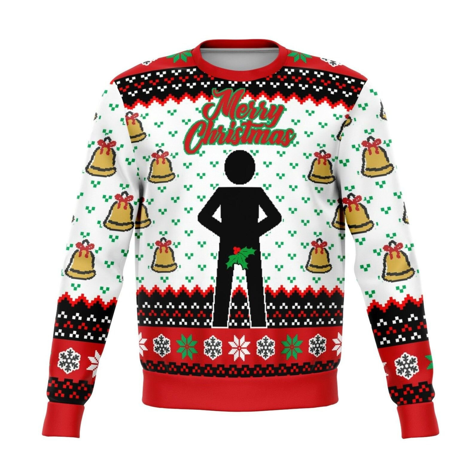 Merry Christmas Mr. Stick Mistletoe Ugly Christmas Sweater,