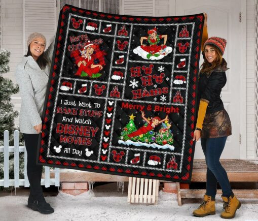 Merry Christmas Peter Pan Tinker Bell Fleece Blanket Quilt Blanket Xmas Gift
