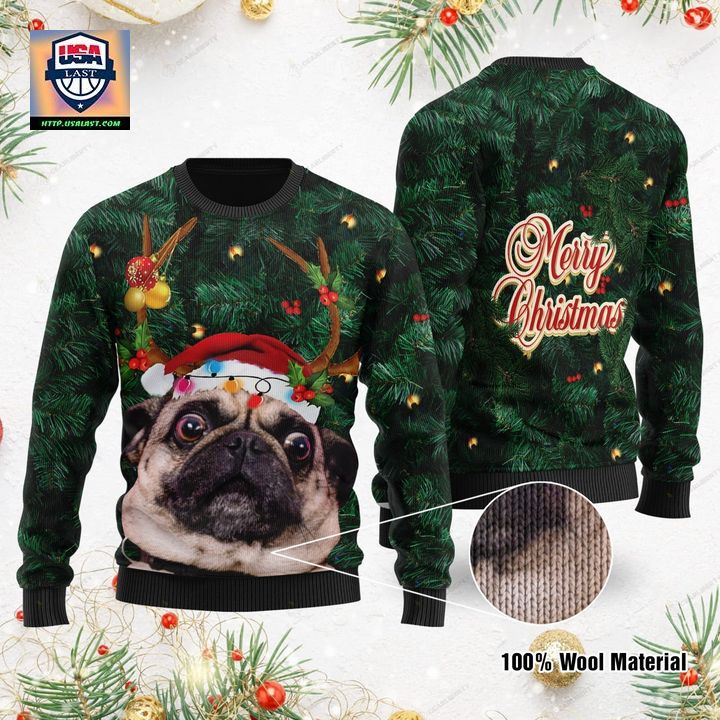 Merry Christmas Pug Ugly For Pug Lovers On 3D Sweater