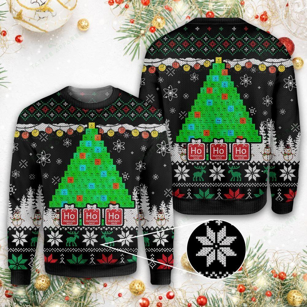 Merry Christmas Science Lovers Ugly Christmas Sweater, Perfect Holiday Gift