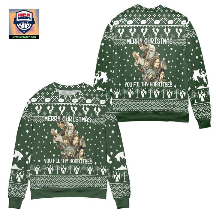 Merry Christmas You Filthy Hobbitses Ugly Christmas Sweater