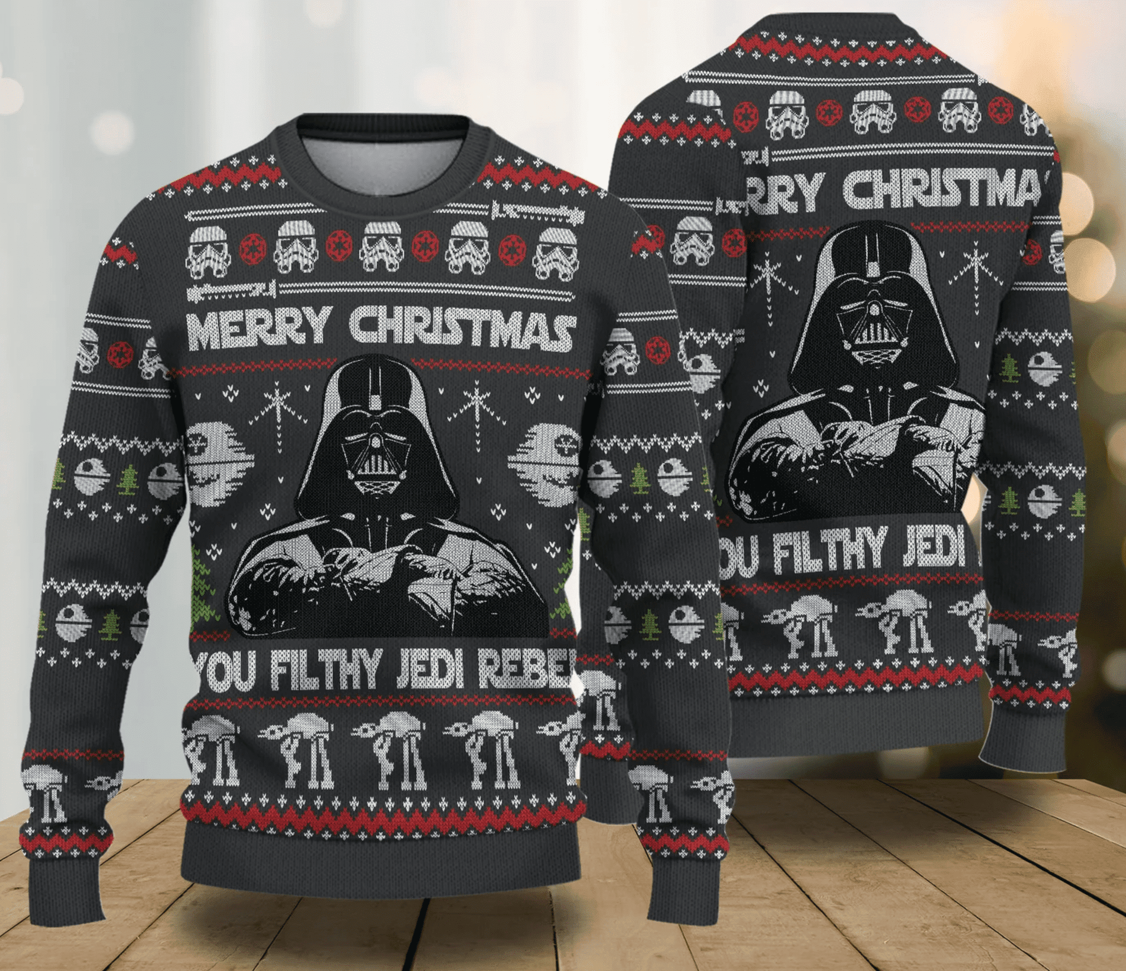 Merry Christmas You Filthy Jedi Rebel Ugly Christmas Sweater,