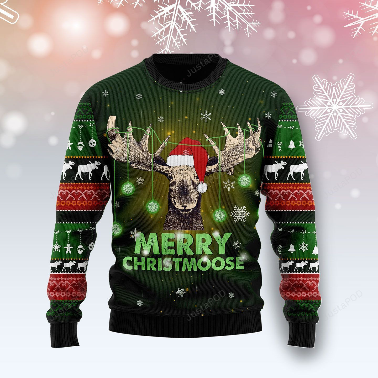 Merry Christmoose Ugly Christmas Sweater, Perfect Holiday Gift