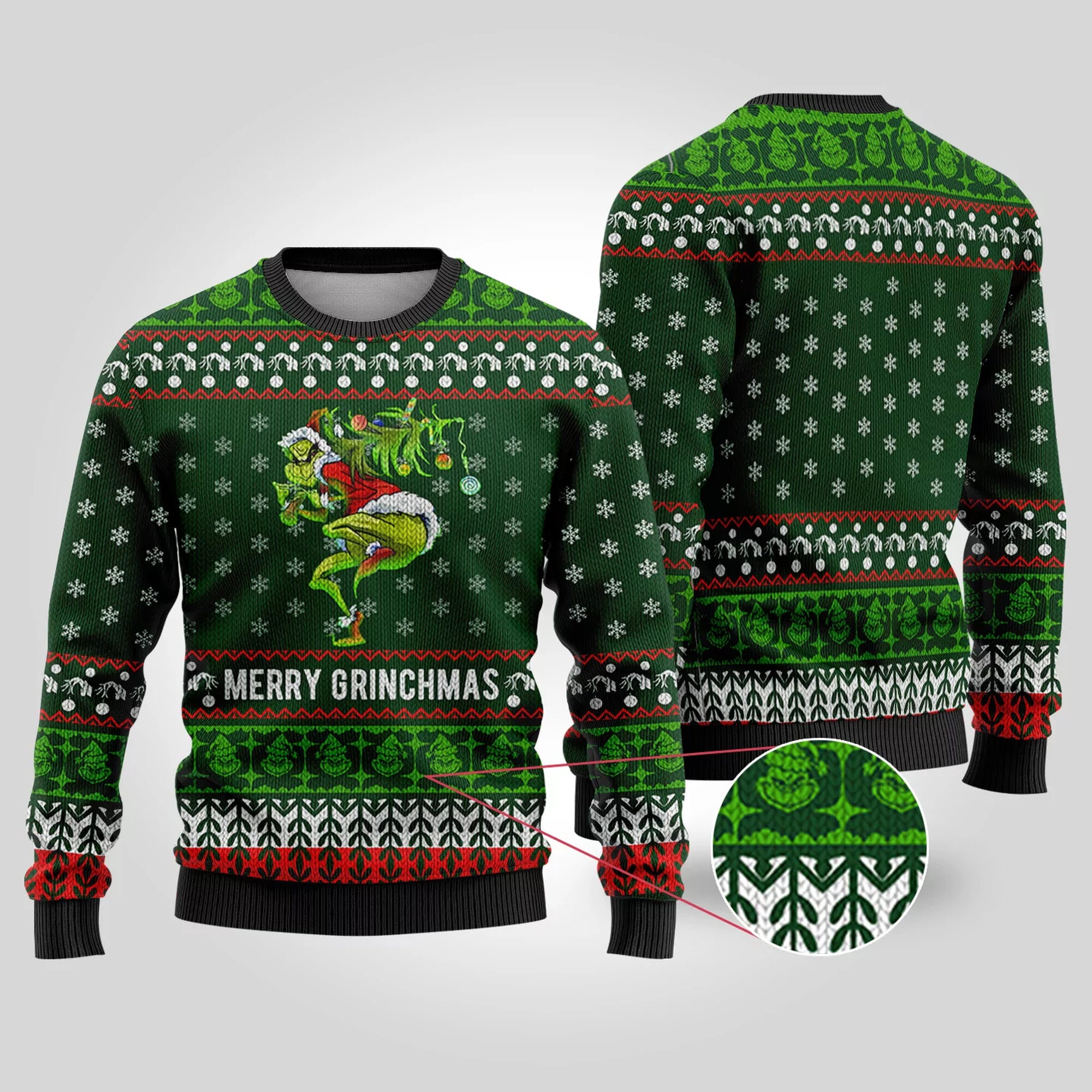 Merry Grinchmas Ugly Christmas Sweater