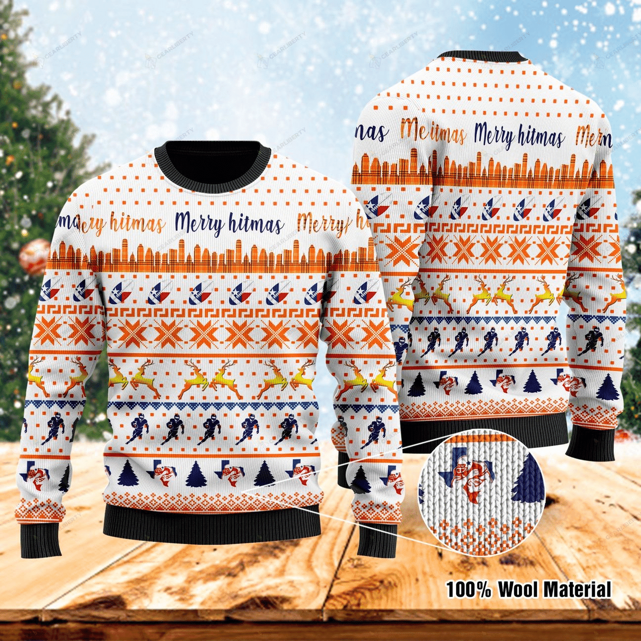 Merry Hitmas Ugly Christmas Sweater, Perfect Holiday Gift