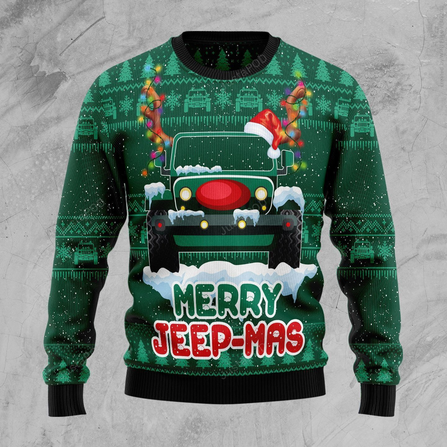 Merry Jeep Mas Ugly Christmas Sweater, Perfect Holiday Gift