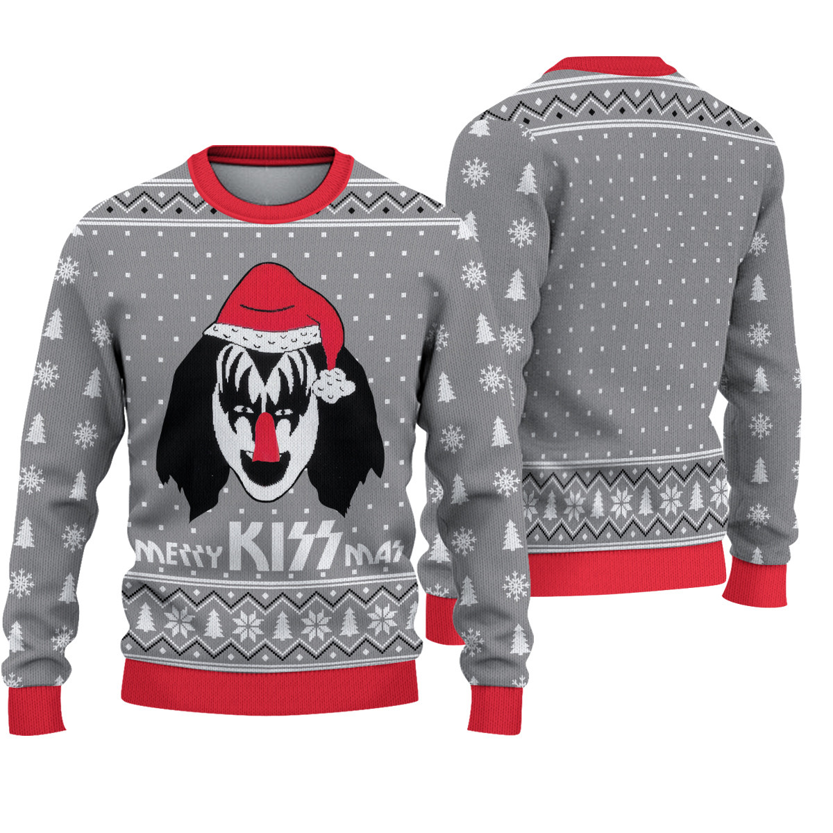 Merry Kissmas Flappy Kiss For Unisex Ugly Christmas Sweater
