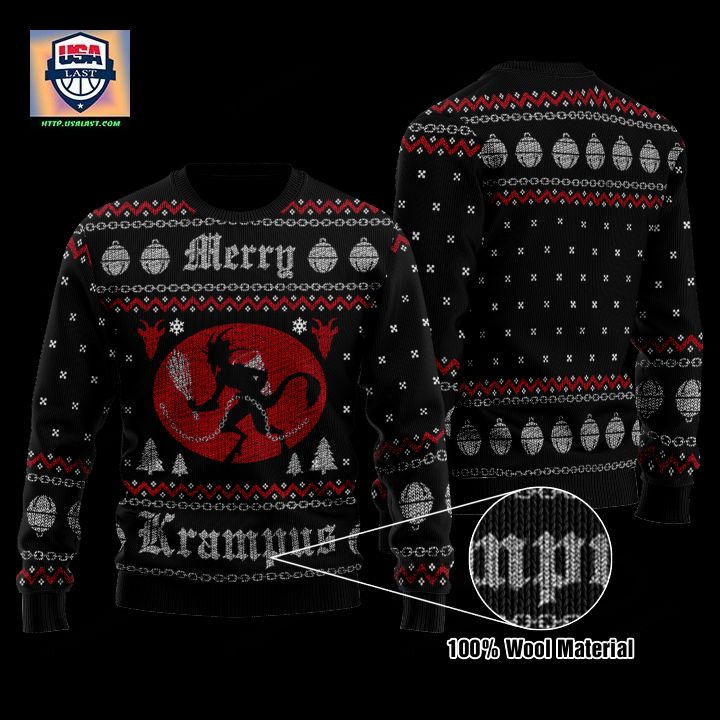 Merry Krampus Christmas Sweater