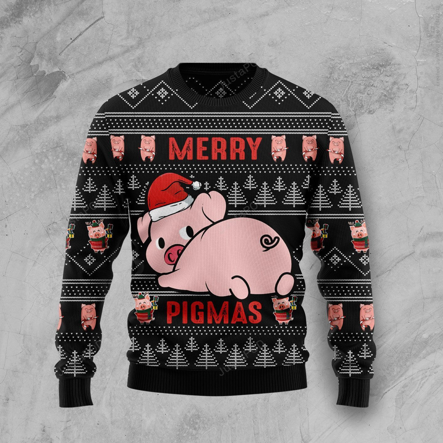 Merry Pigmas Ugly Christmas Sweater, Perfect Holiday Gift