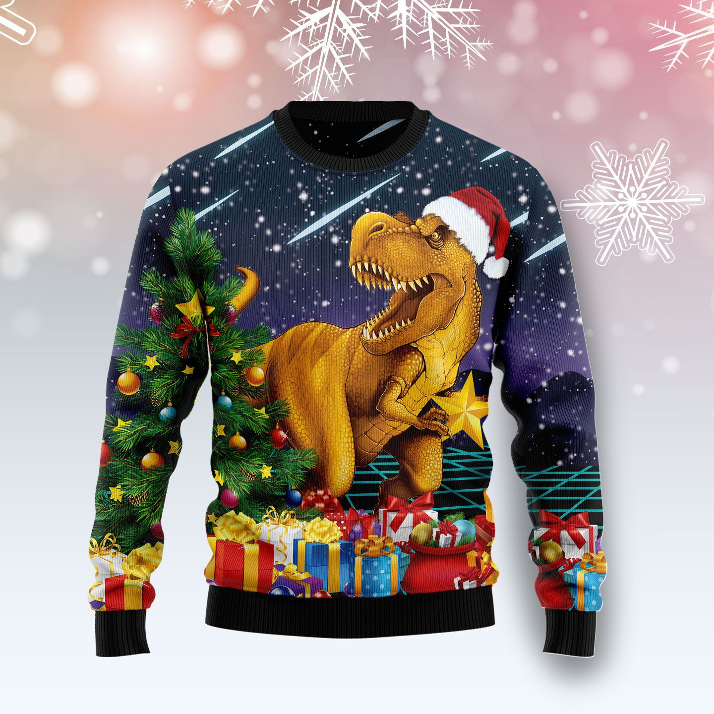 Merry Rex Christmas Ugly Christmas Sweater, Perfect Holiday Gift