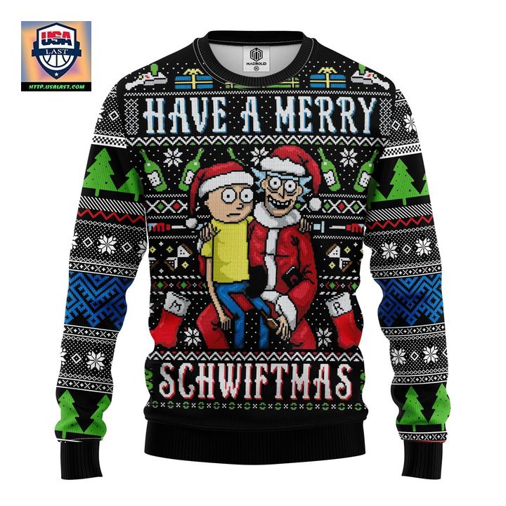 Merry Rick And Morty Ugly Christmas Sweater Amazing Gift Idea Thanksgiving Gift
