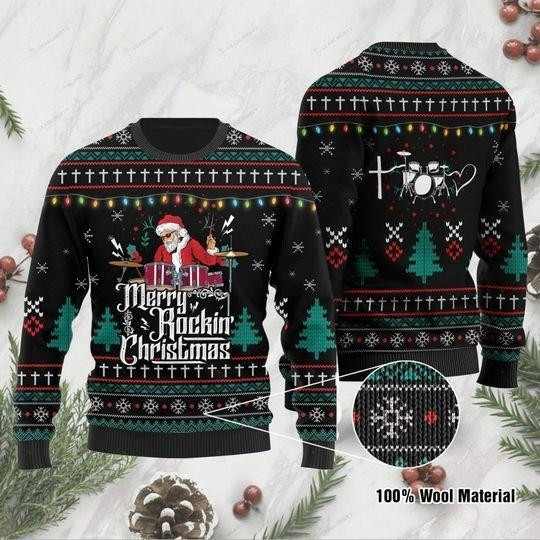 Merry Rockin Ugly Christmas Sweater, Perfect Holiday Gift