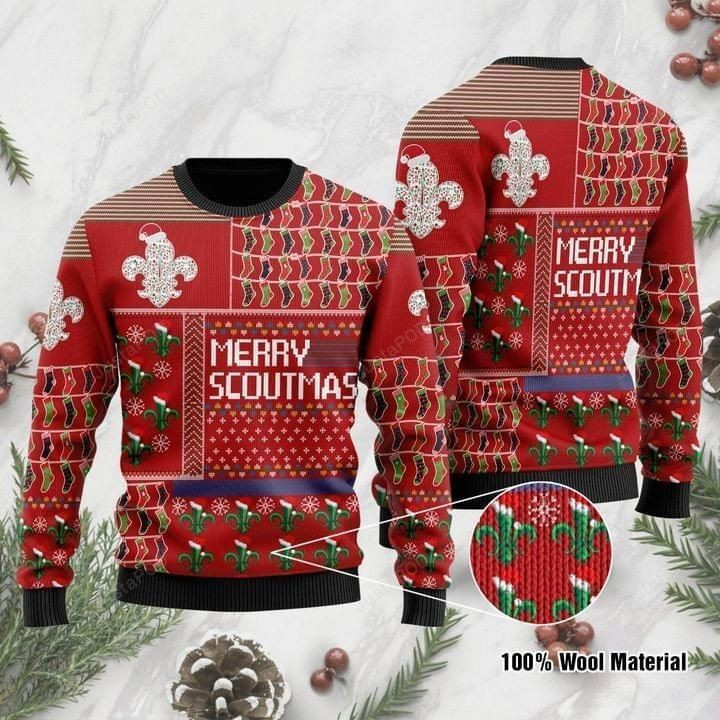 Merry Scoutmas For Scouts Ugly Christmas Sweater, Perfect Holiday Gift