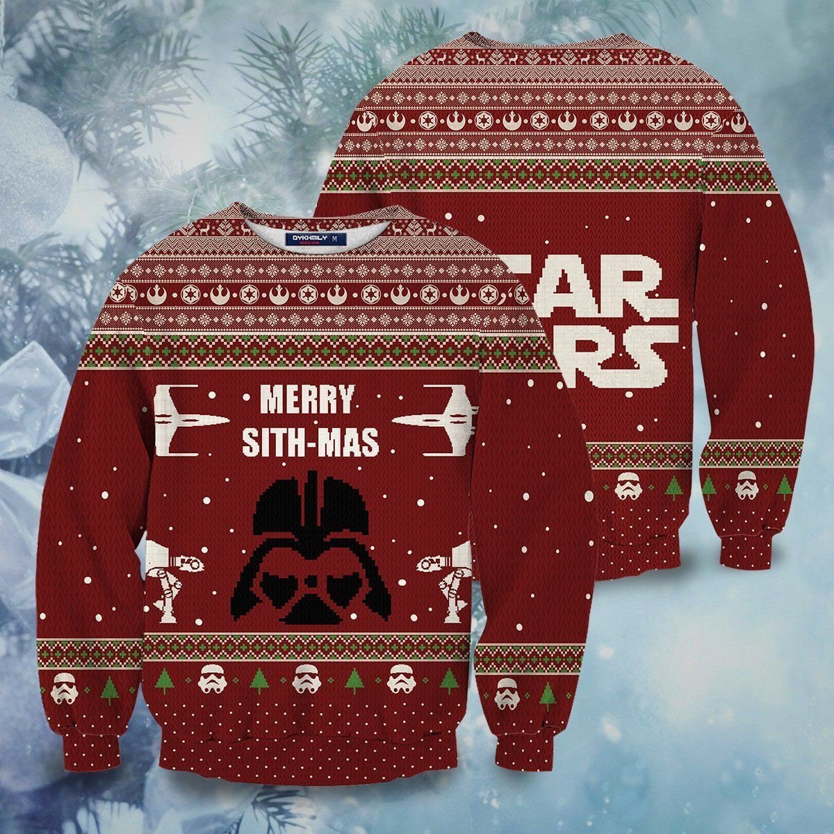 Merry Sith-Mas Knitted Sweater Ugly Christmas Sweater