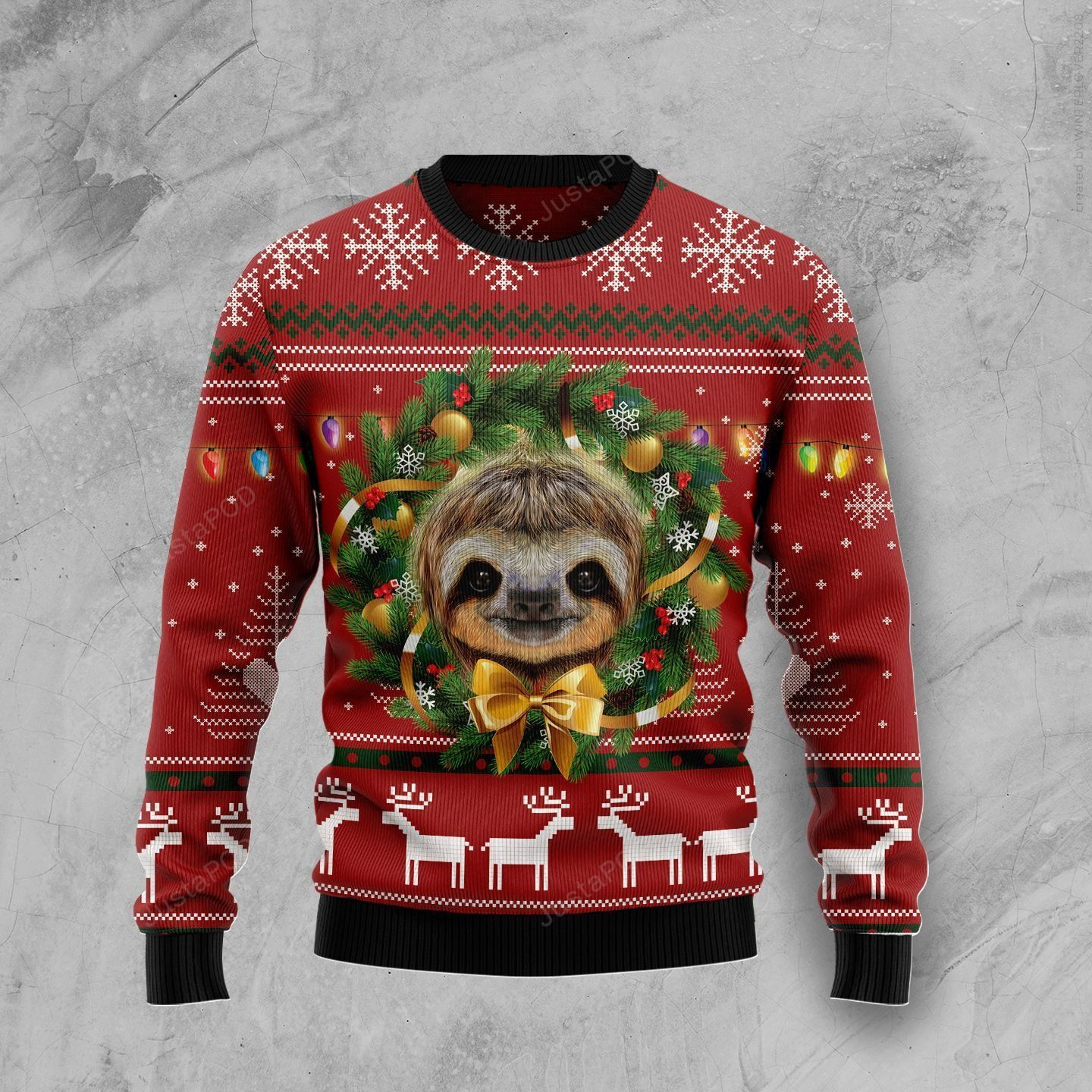 Merry Slothmas Ugly Christmas Sweater, Perfect Holiday Gift