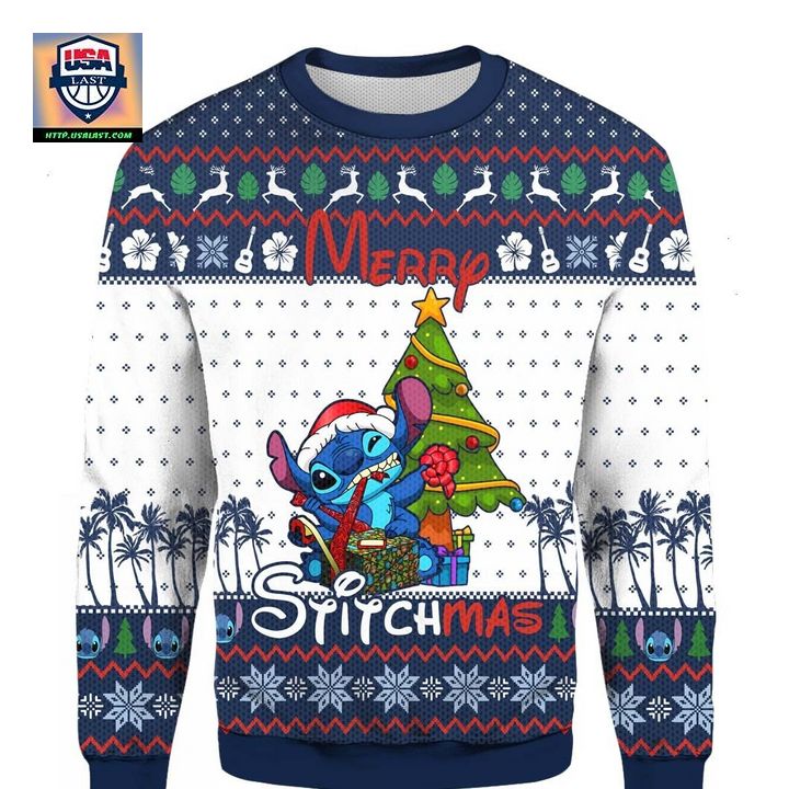 Merry Stitchmas Ugly Christmas 3D Sweater