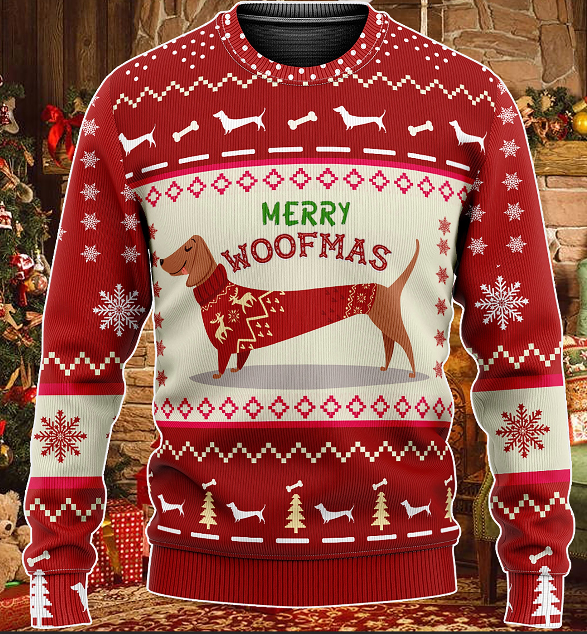 Merry Woofmas Christmas Ugly Christmas Sweater