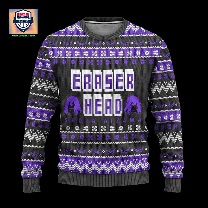 MHA Shota Aizawa Ugly Christmas Sweater Anime Xmas Gift