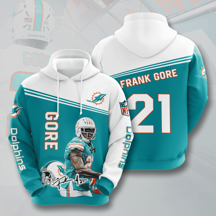 Miami Dolphins 3D All Over Print Hoodie & Zip Hoodie