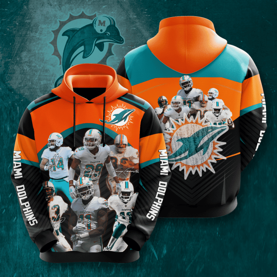 Miami Dolphins 3D All Over Print Hoodie & Zip Hoodie