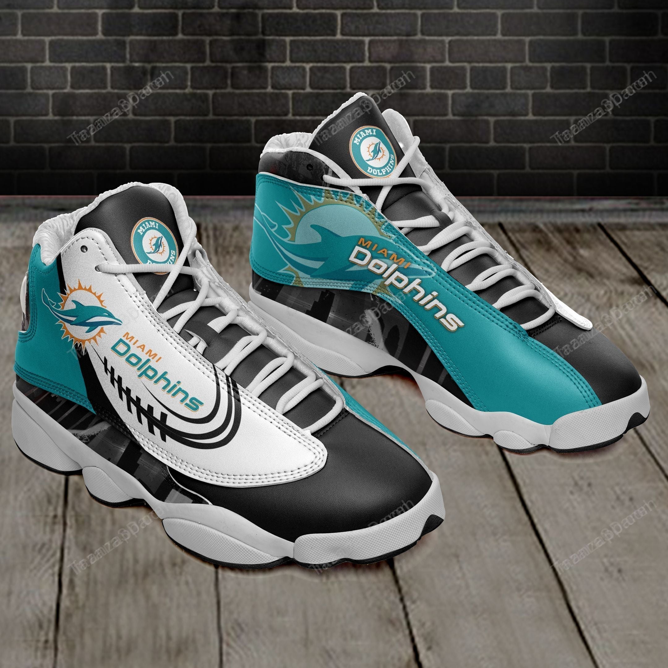 Miami Dolphins JD13 Sneakers Shoes for Men & Women | Custom Fan Gift