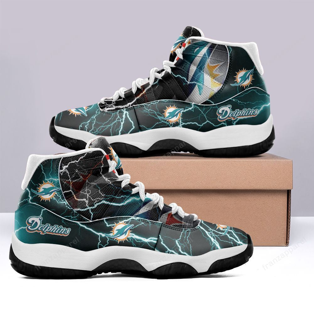 Miami Dolphins JD13 Sneakers Shoes for Men & Women | Custom Fan Gift