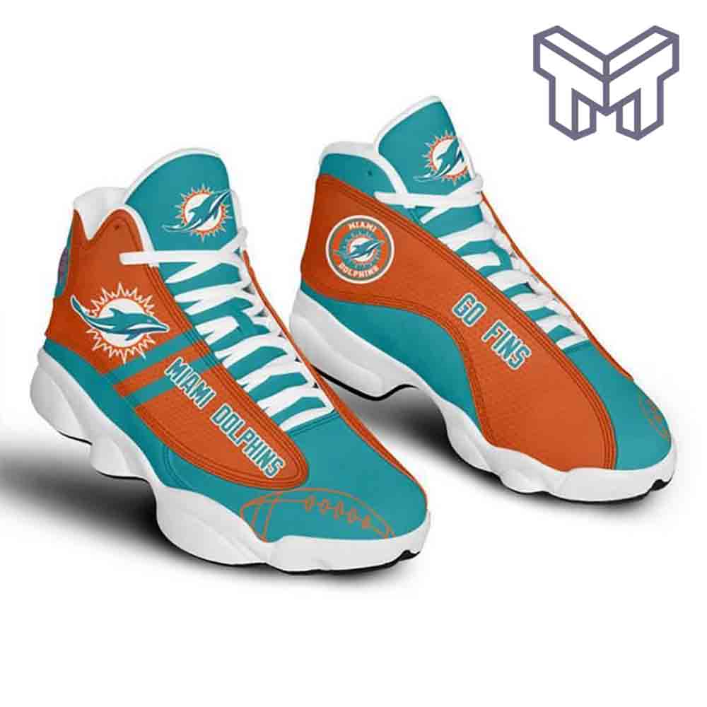 Miami Dolphins JD13 Sneakers Shoes for Men & Women | Custom Fan Gift