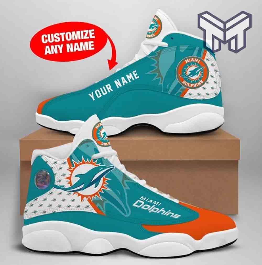 Miami Dolphins JD13 Sneakers Shoes for Men & Women | Custom Fan Gift