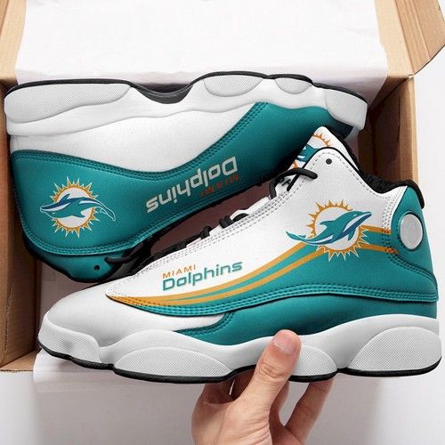 Miami Dolphins JD13 Sneakers Shoes for Men & Women | Custom Fan Gift