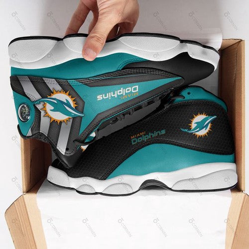 Miami Dolphins JD13 Sneakers Shoes for Men & Women | Custom Fan Gift