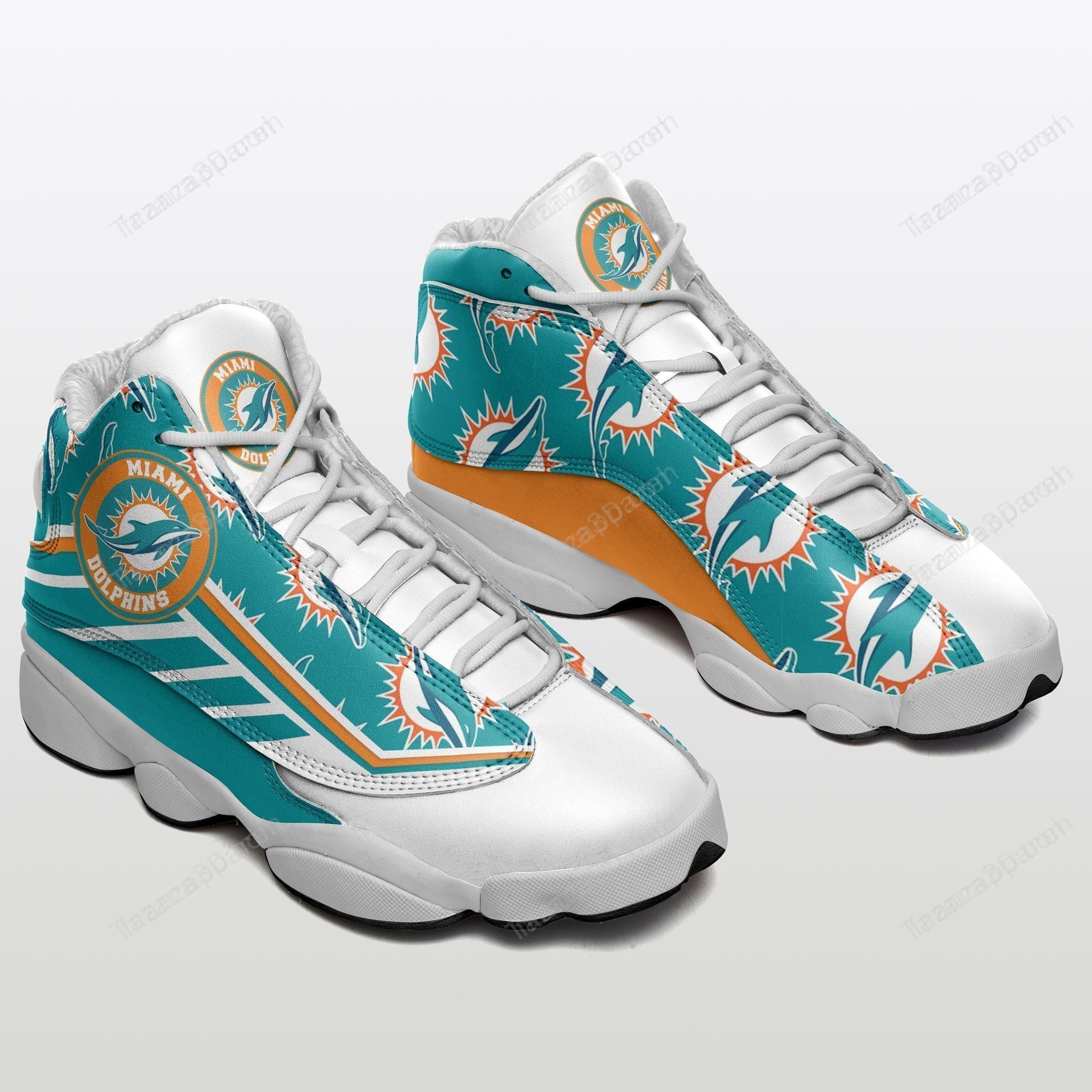 Miami Dolphins JD13 Sneakers Shoes for Men & Women | Custom Fan Gift