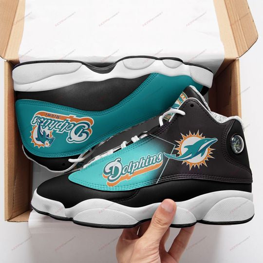 Miami Dolphins JD13 Sneakers Shoes for Men & Women | Custom Fan Gift