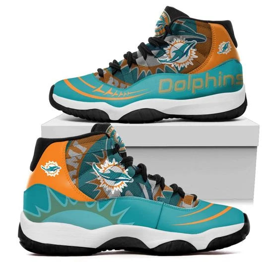 Miami Dolphins JD13 Sneakers Shoes for Men & Women | Custom Fan Gift