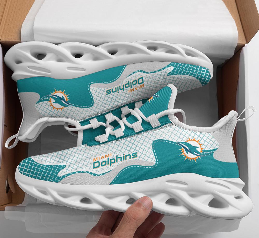 Miami Dolphins Max Soul Shoes Sneakers for Men And Women – NFL Football Fan Shoes, Team Sneakers - Image 4