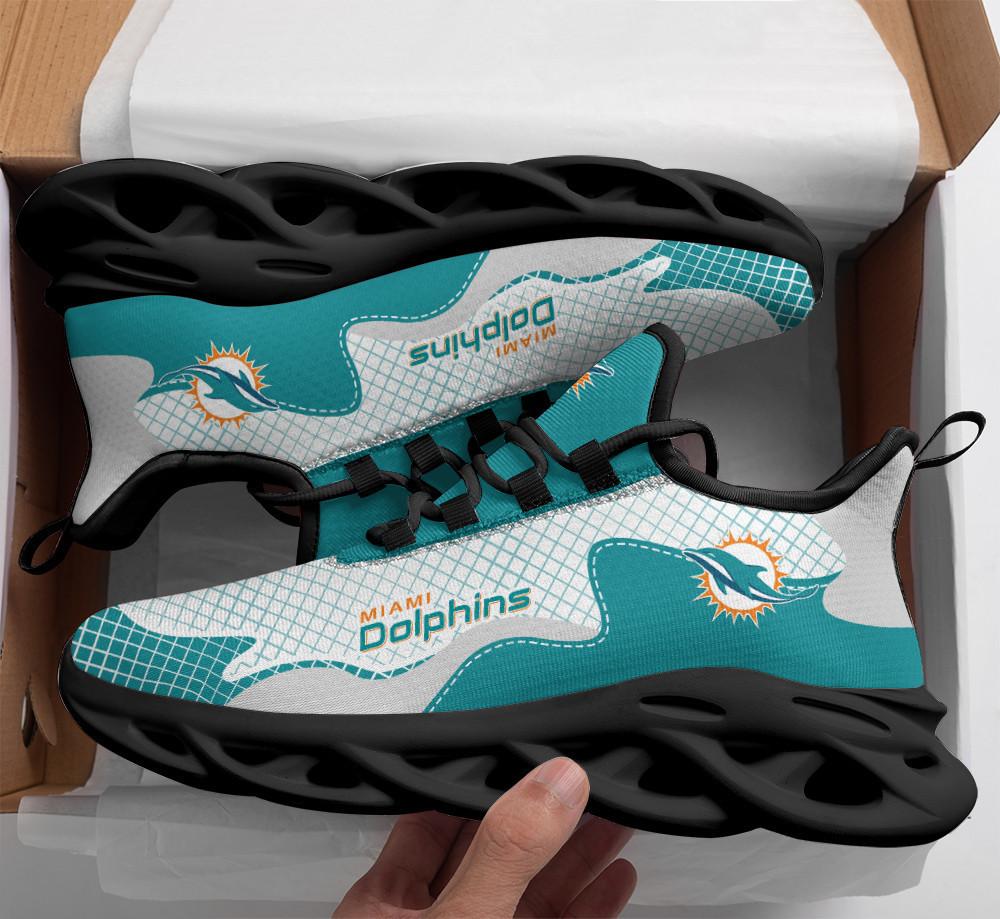 Miami Dolphins Max Soul Shoes Sneakers for Men And Women – NFL Football Fan Shoes, Team Sneakers - Image 3