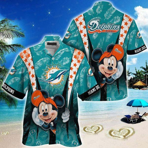 Miami Dolphins Sunset Stadium Aloha Hawaiian Shirt for Men & Women