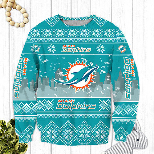 Miami Dolphins Ugly Christmas Sweater