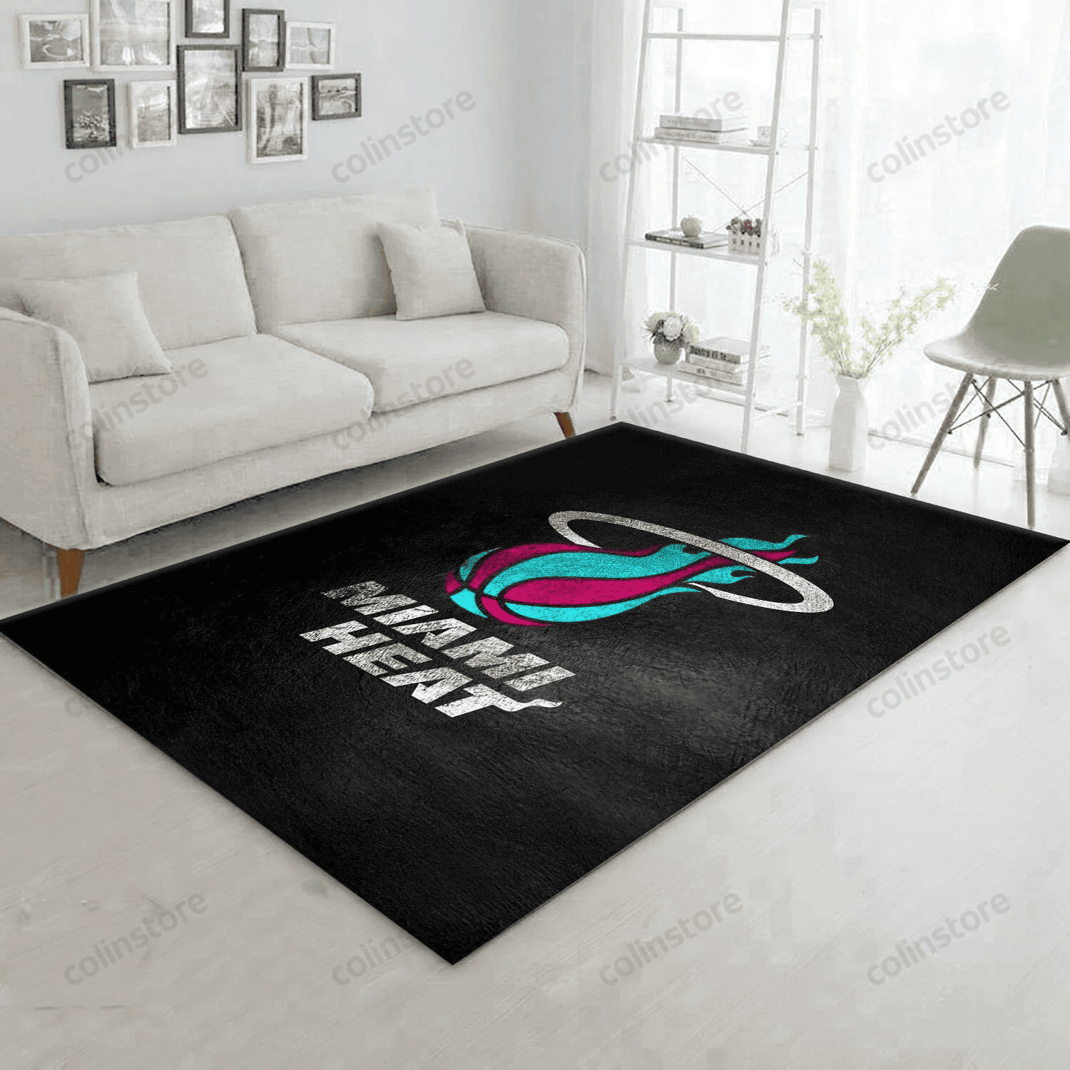 Miami Heat Vice Rectangle Area Rug – Full Print Carpet For Living Room & Bedroom Home Decor