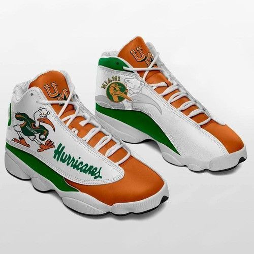Miami Hurricanes Football Ncaaf Teams Jd13 Sneaker Shoes