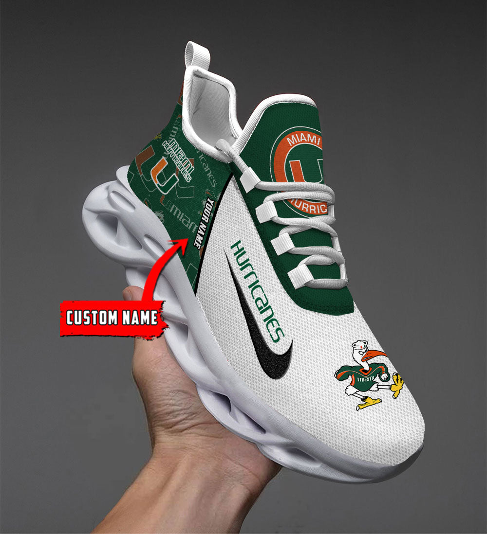 Miami Hurricanes Max Soul Shoes Sneakers for Men And Women – NHL Hockey Fan Shoes, Team Sneakers