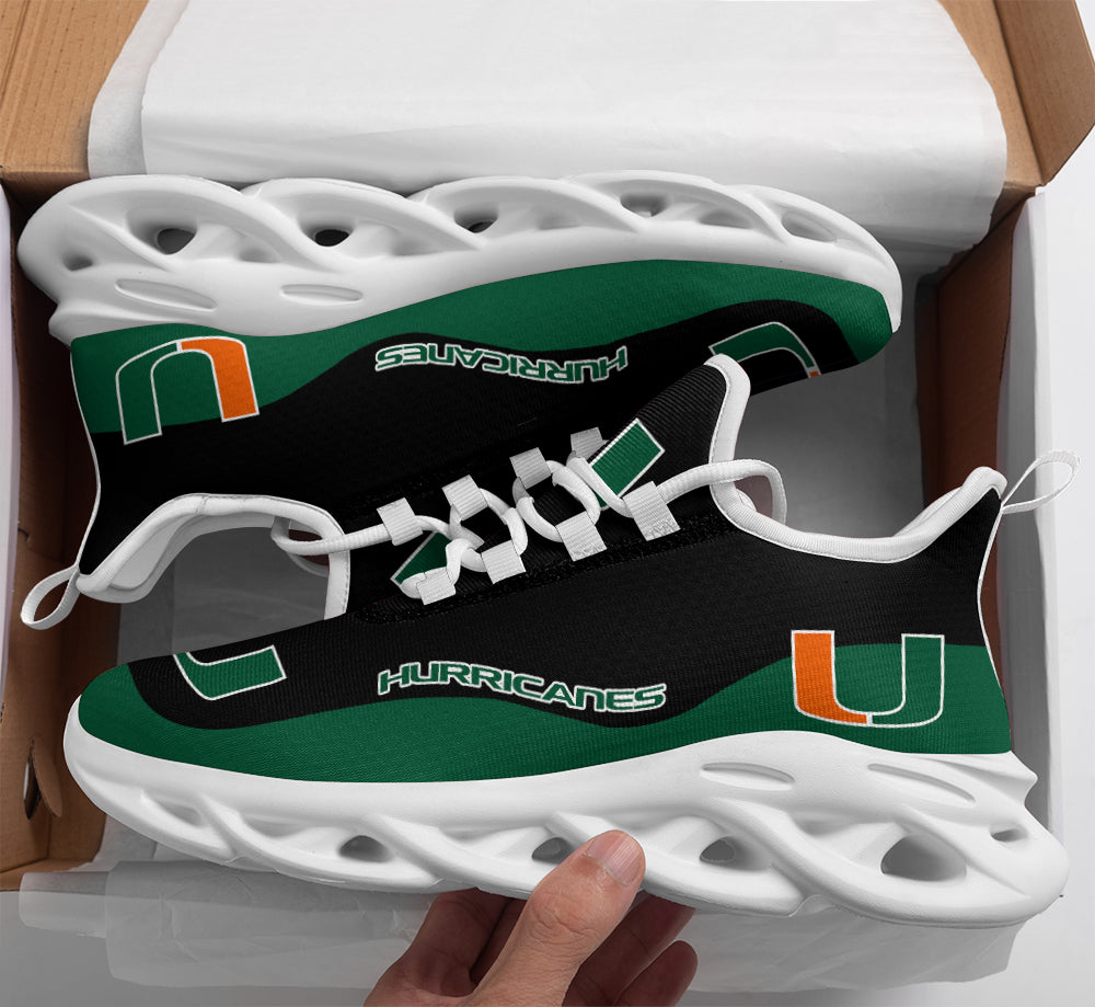 Miami Hurricanes Max Soul Shoes Sneakers for Men And Women – NHL Hockey Fan Shoes, Team Sneakers