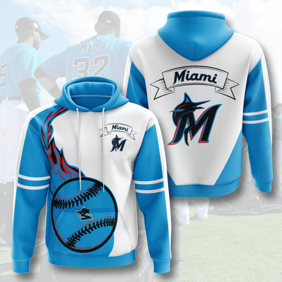 MIAMI MARLINS 3D All Over Print Hoodie & Zip Hoodie