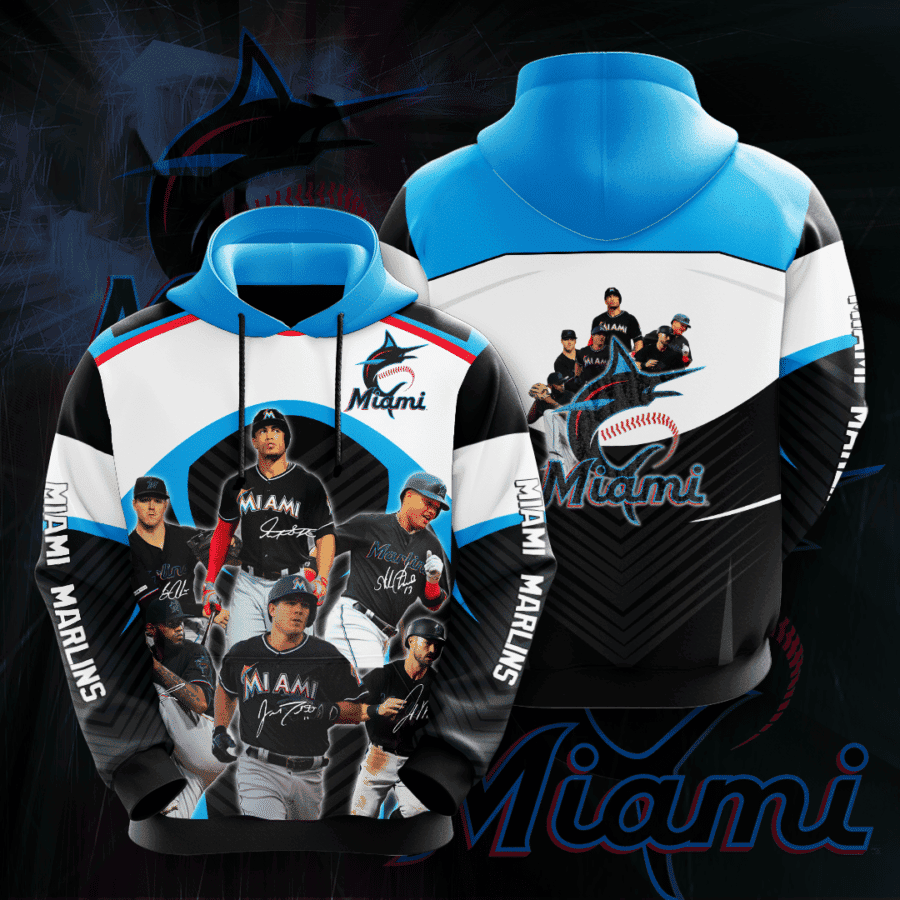Miami Marlins 3D All Over Print Hoodie & Zip Hoodie