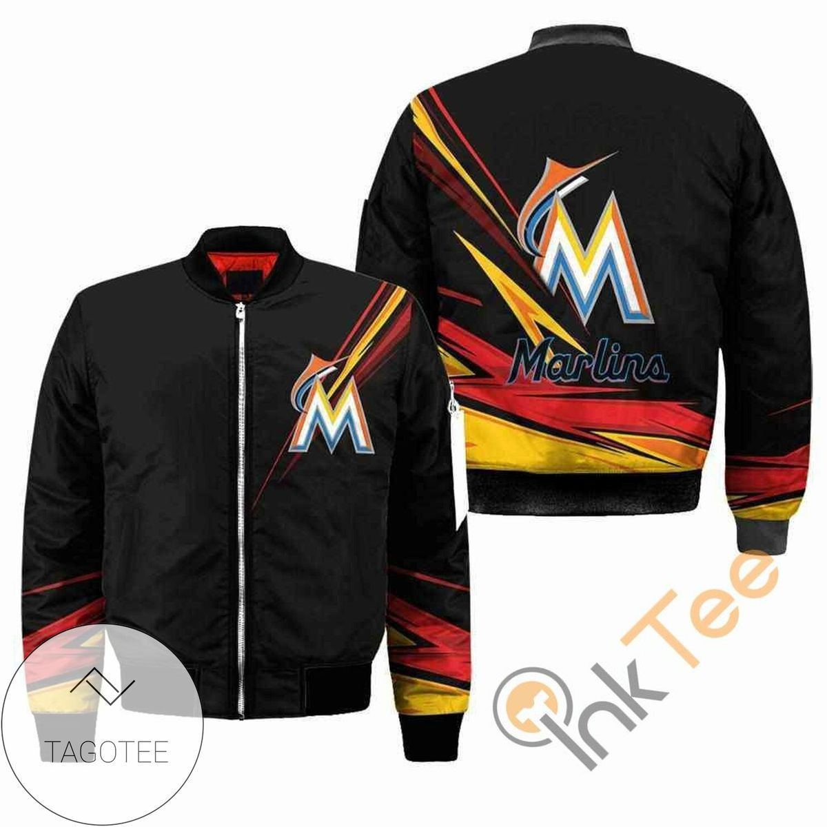 Miami Marlins Bomber Jacket | MLB Team Jacket for Men & Women | Baseball Fan Gift